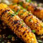 easy grilled corn elote skewers - featured image