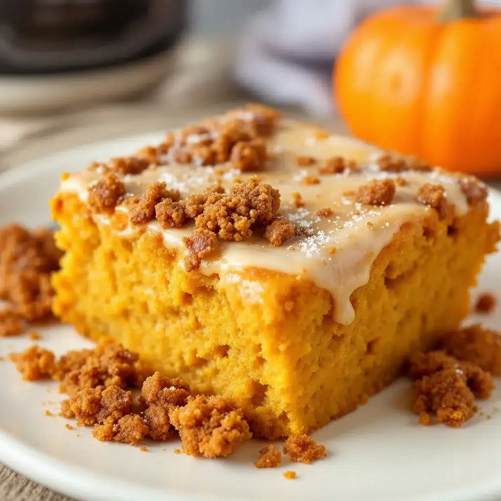 easy pumpkin dump cake with yellow cake mix preparation steps