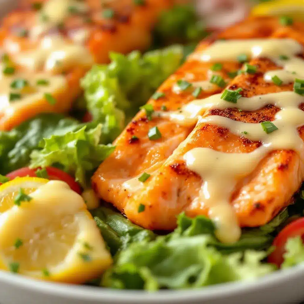 grilled salmon with lemon garlic butter preparation steps
