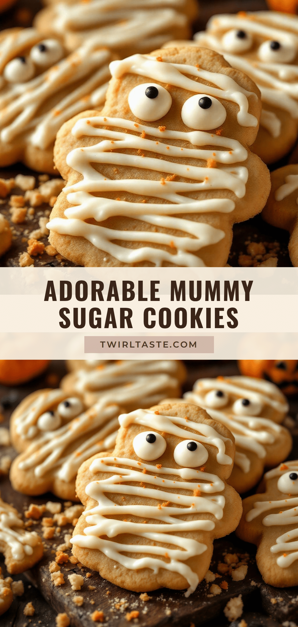 Halloween Mummy Sugar Cookies recipe