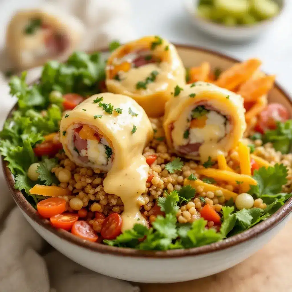 ham and cheese sushi rolls preparation steps