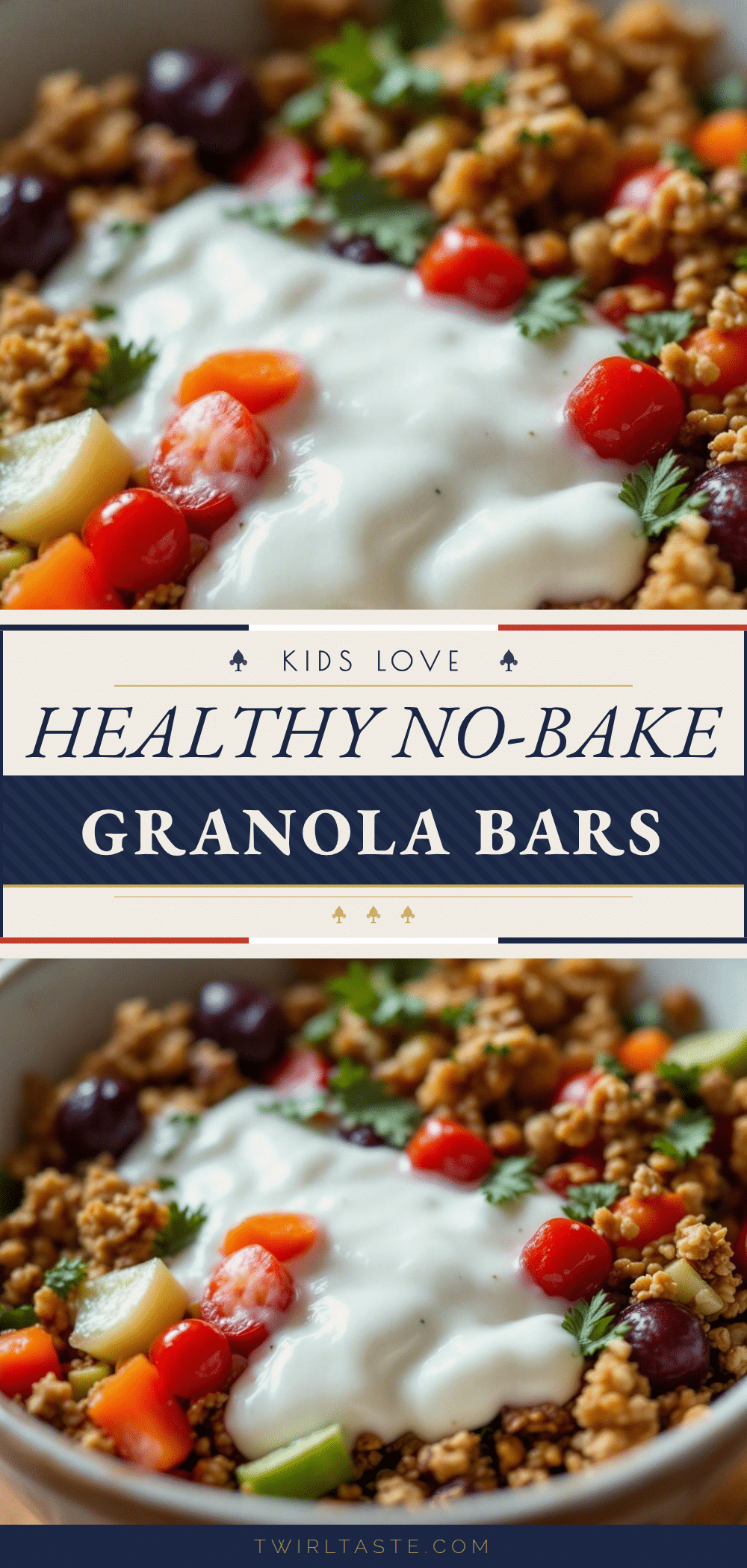 healthy no-bake granola bars recipe