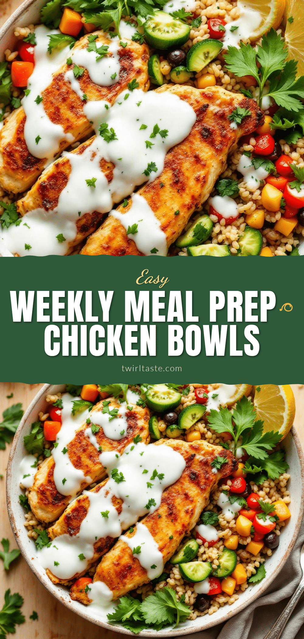meal prep chicken and rice bowls recipe