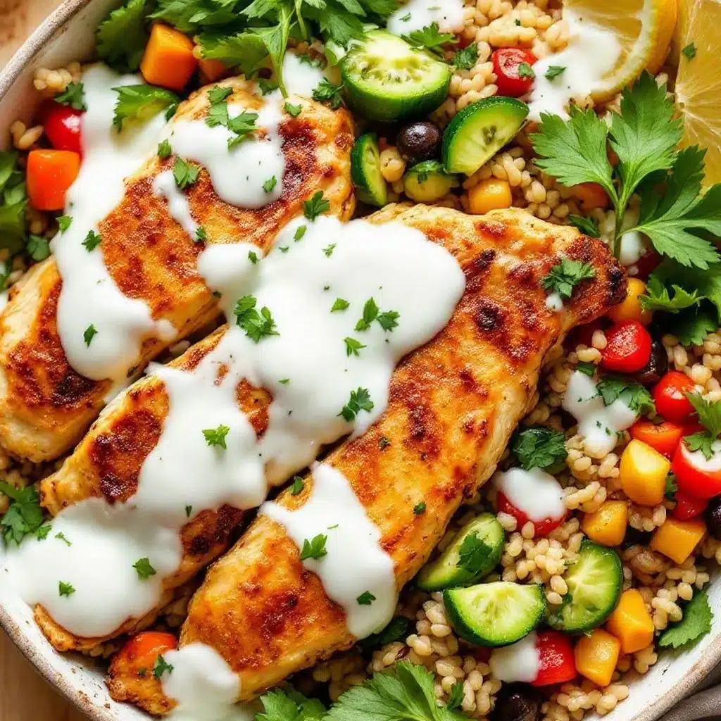meal prep chicken and rice bowls - featured image