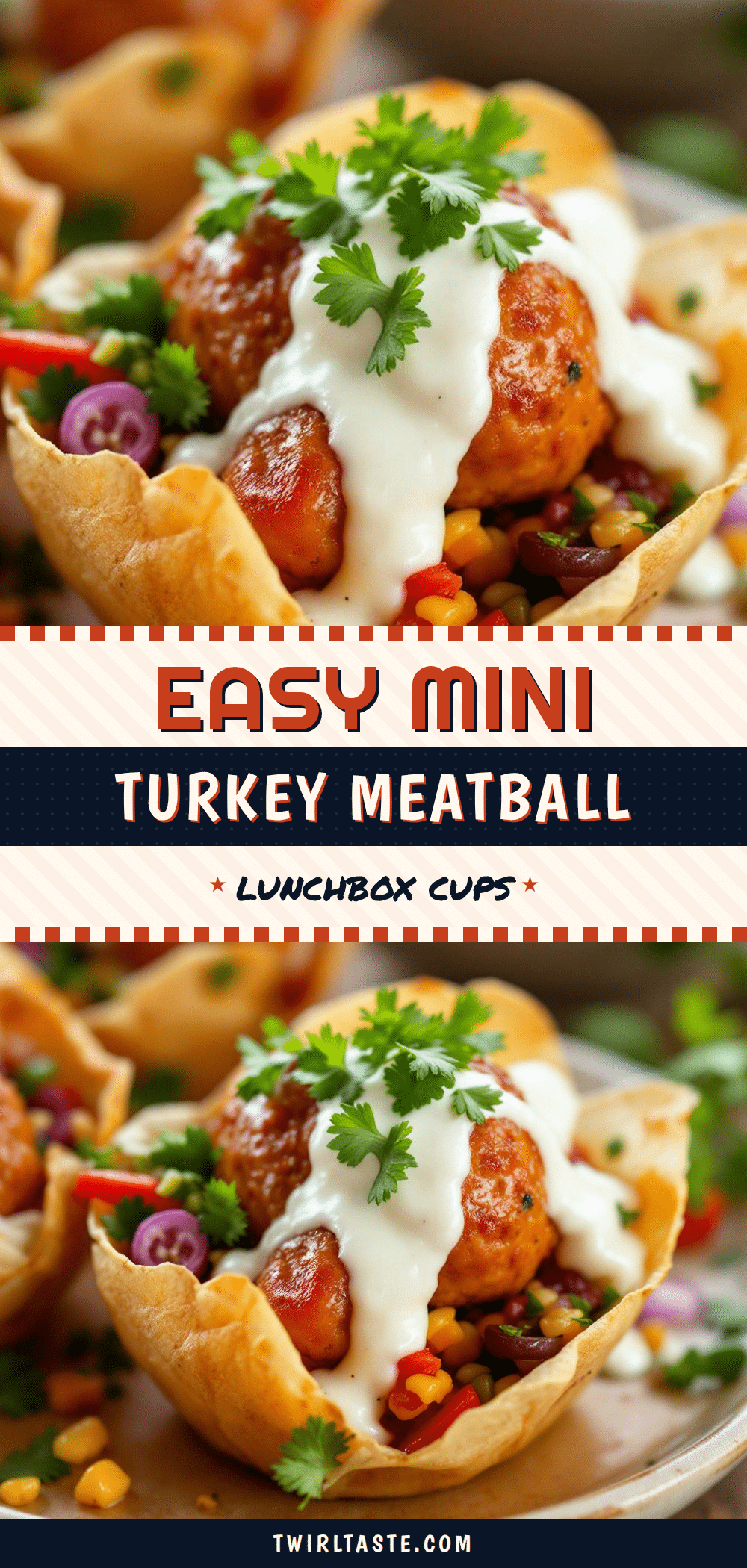 mini turkey meatball lunchbox cups recipe