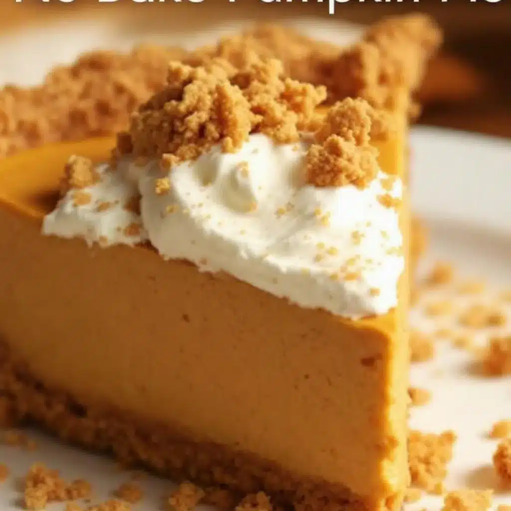 no-bake pumpkin pie - featured image