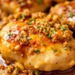 one-pan honey garlic chicken thighs - featured image