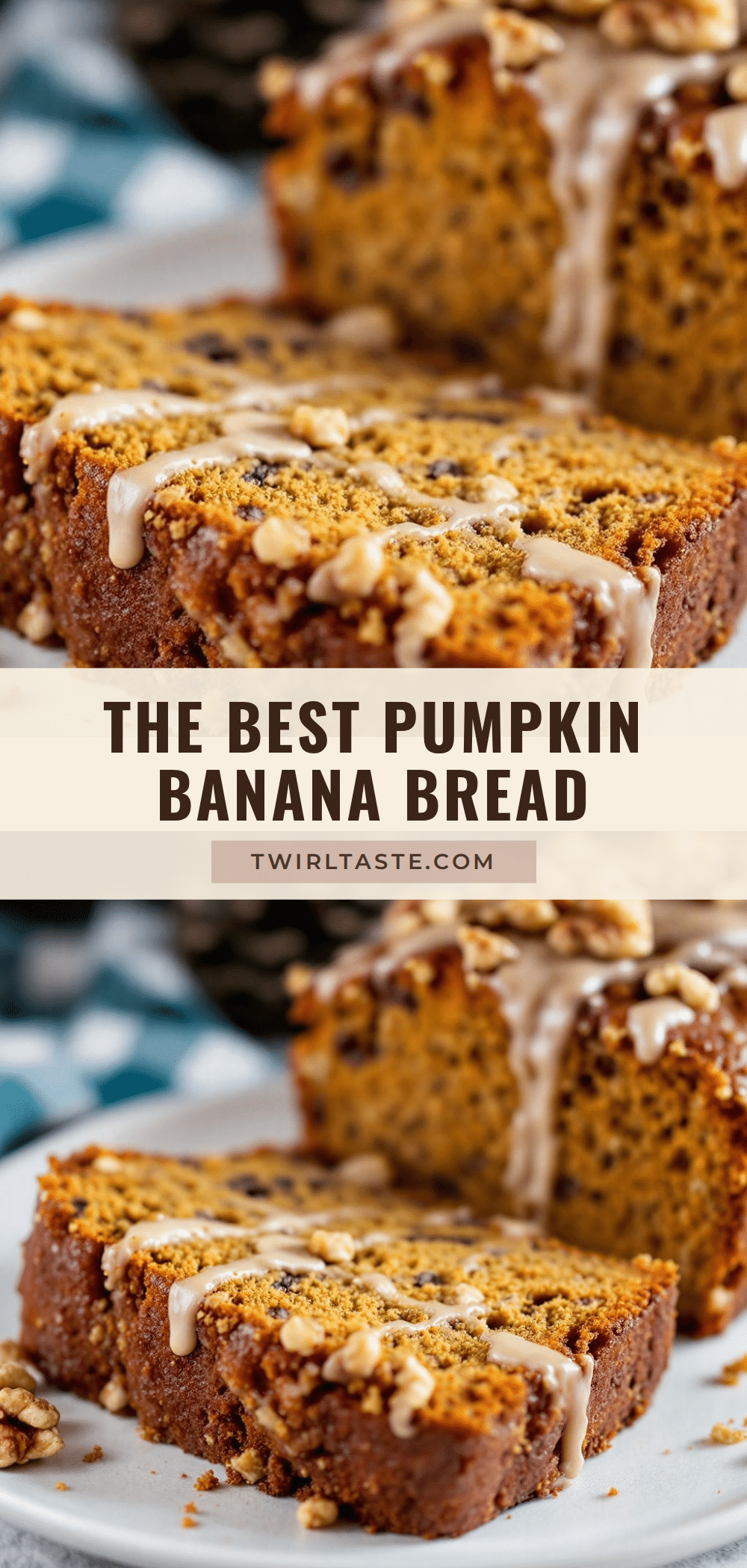pumpkin banana bread with walnuts recipe