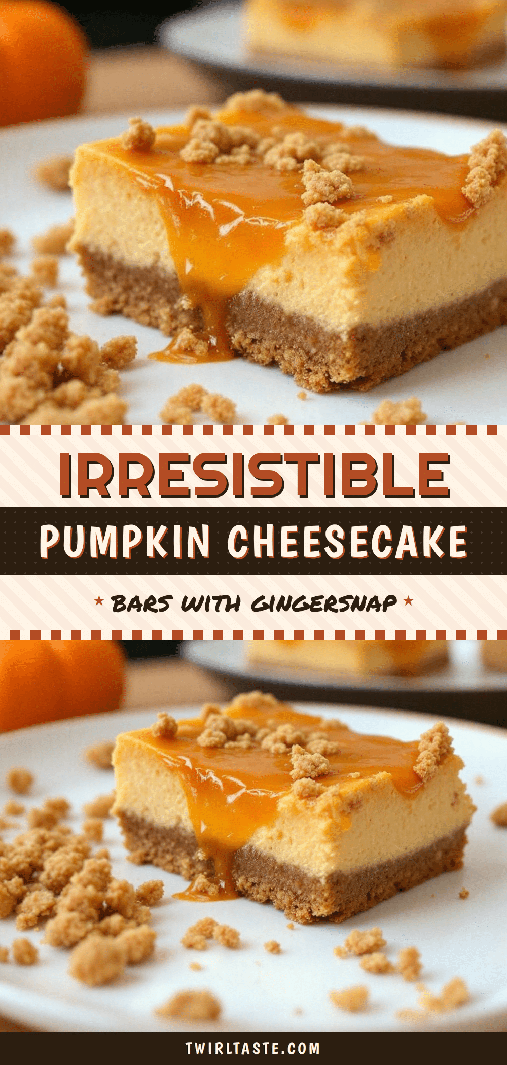 pumpkin cheesecake bars recipe