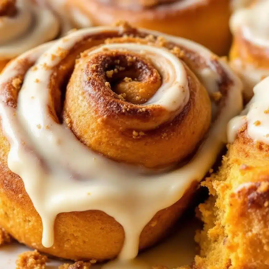 pumpkin cinnamon rolls - featured image