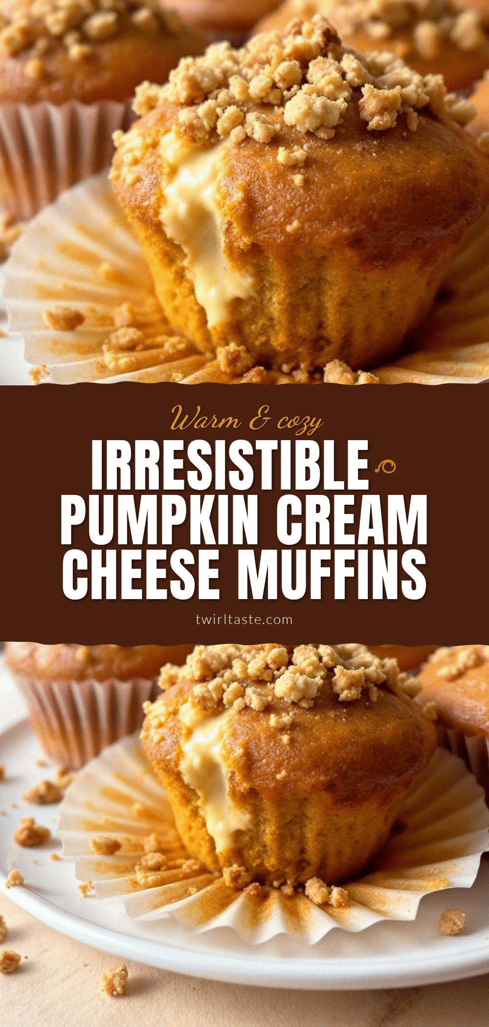 pumpkin cream cheese muffins recipe