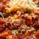 slow cooker football chili - featured image