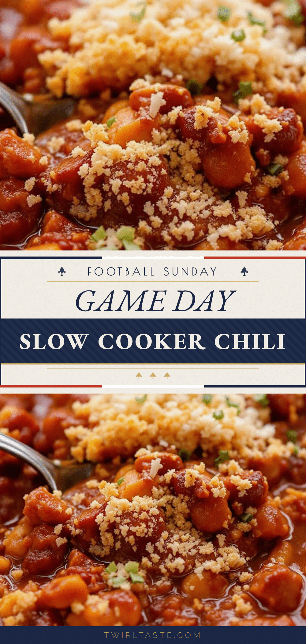 slow cooker football chili recipe