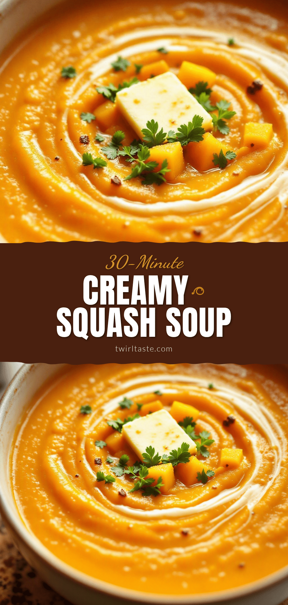 30-minute butternut squash soup recipe