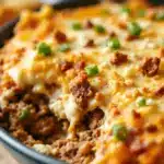 7-layer game day dip with ground beef - featured image