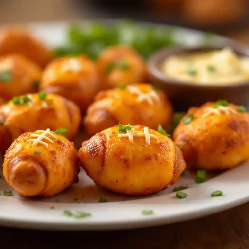air fryer football cheese bites preparation steps