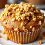 brown butter pumpkin muffins - featured image