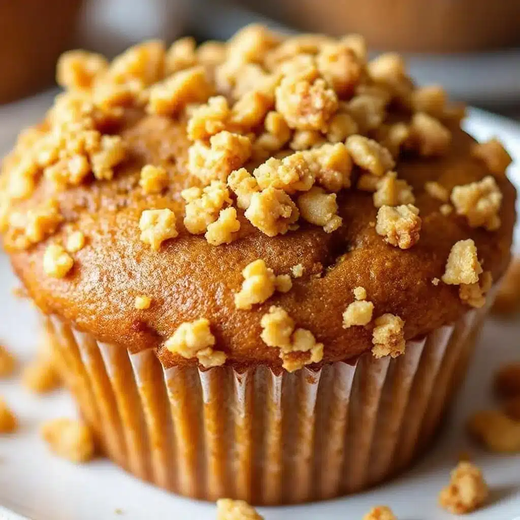 brown butter pumpkin muffins - featured image