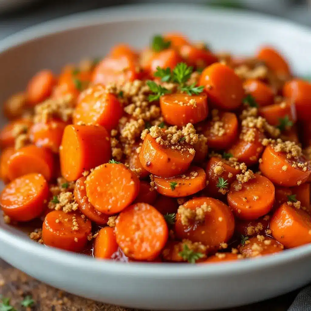 brown sugar bourbon glazed carrots preparation steps