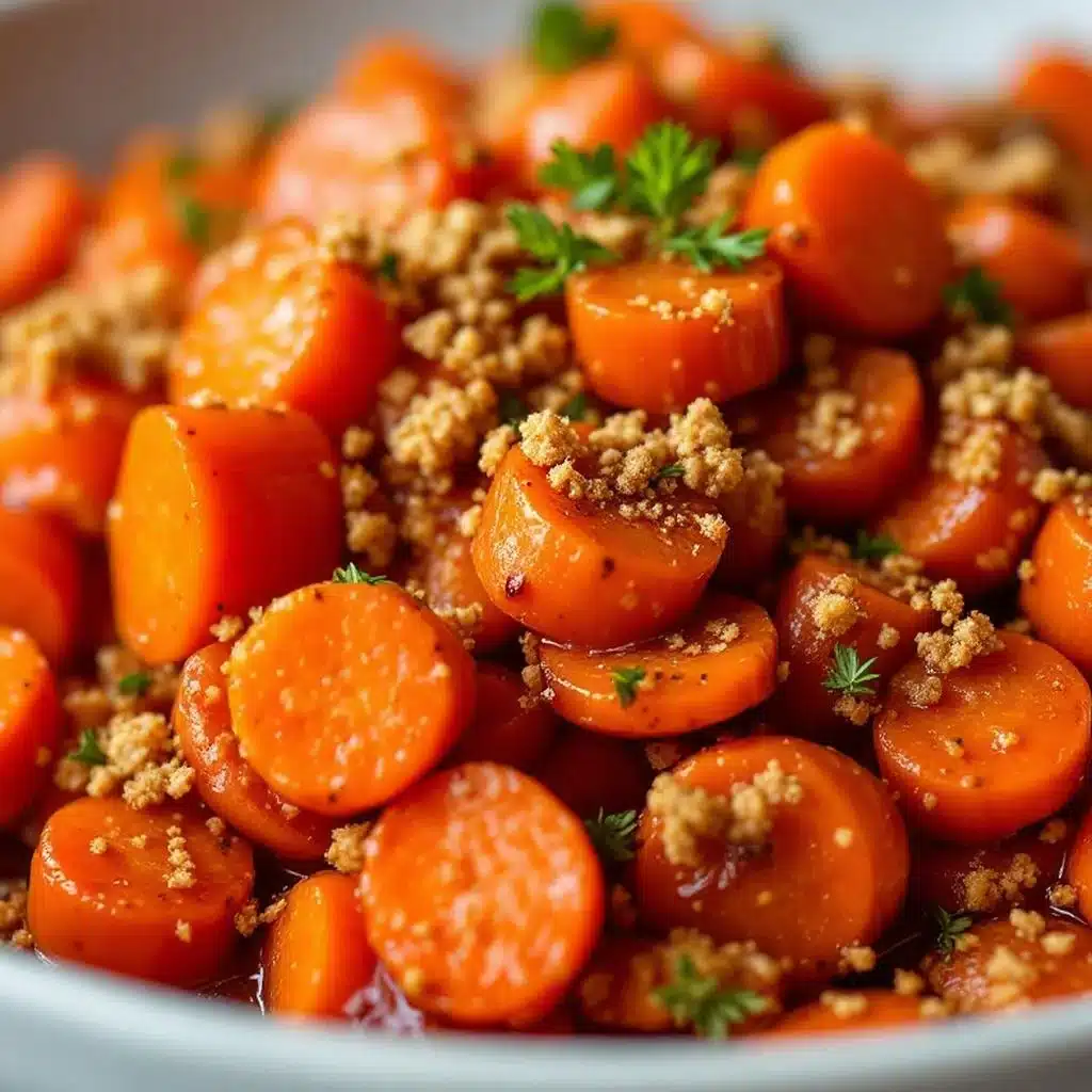 brown sugar bourbon glazed carrots - featured image