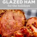 brown sugar bourbon glazed ham - featured image