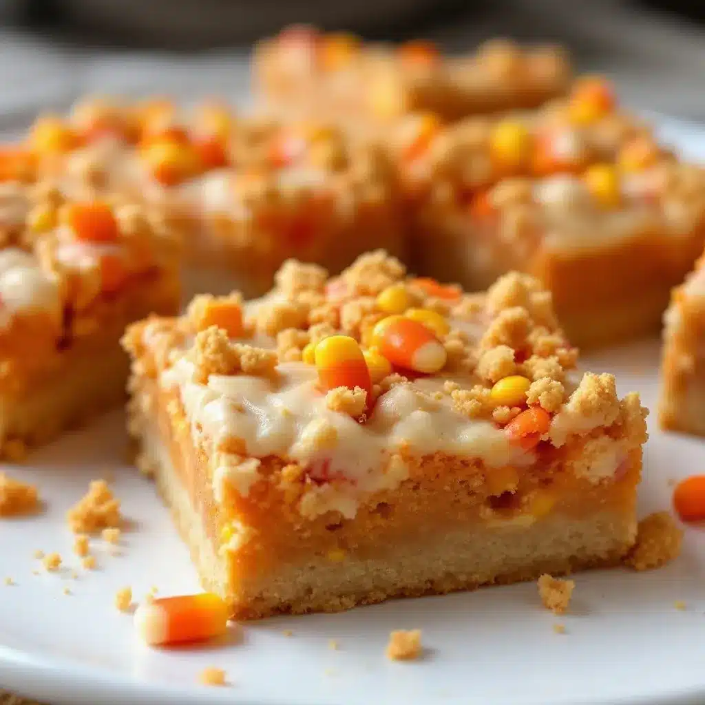 Candy Corn Sugar Cookie Bars preparation steps