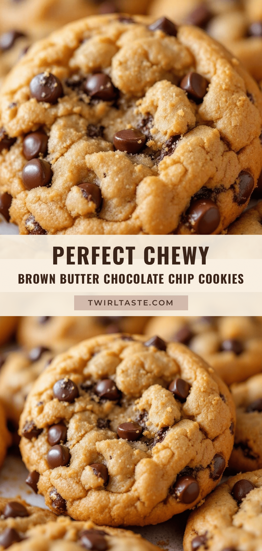 chewy brown butter chocolate chip cookies recipe