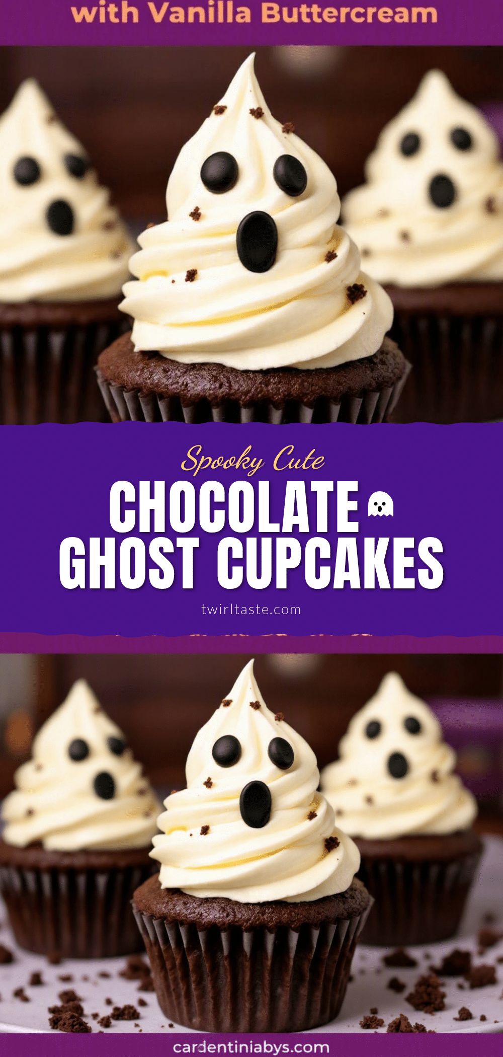 chocolate ghost cupcakes recipe
