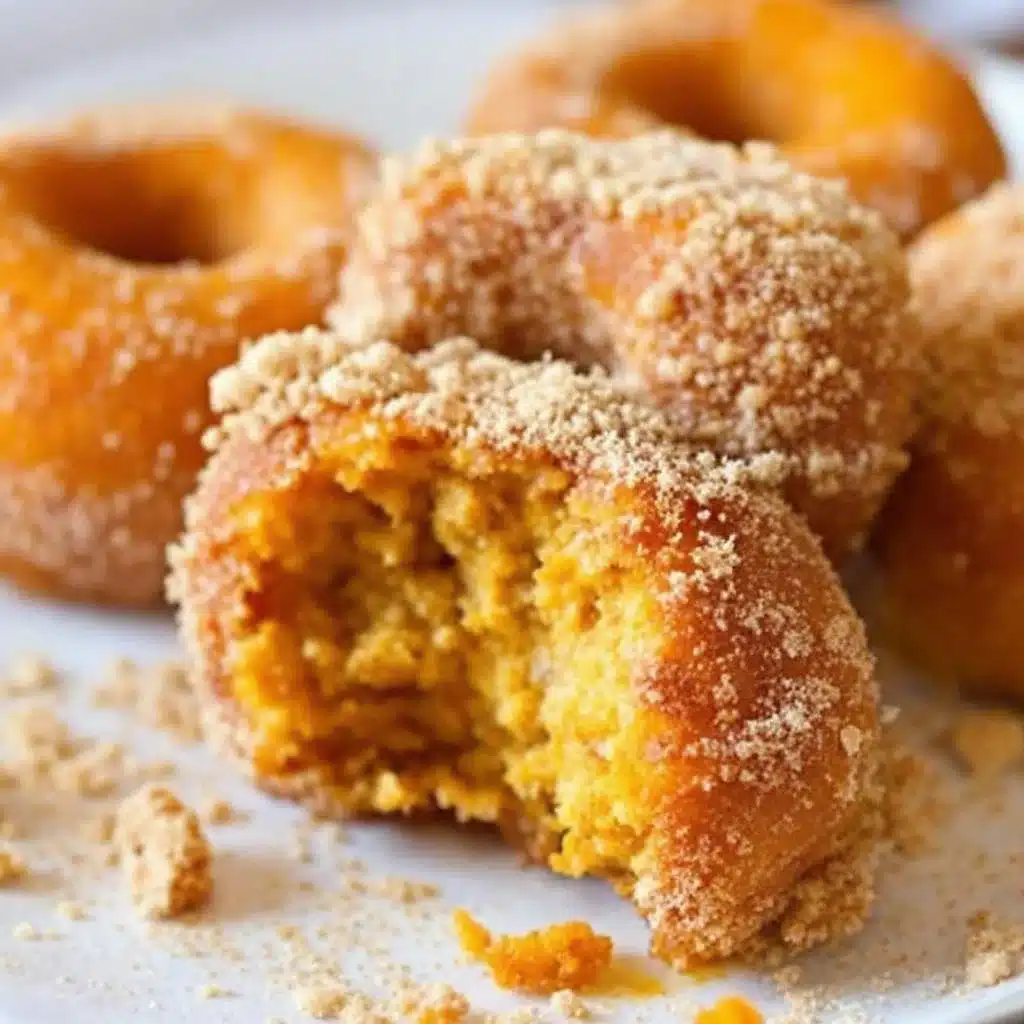 cinnamon sugar pumpkin donut holes - featured image