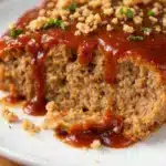 Classic Meatloaf with Brown Sugar Ketchup Glaze - featured image