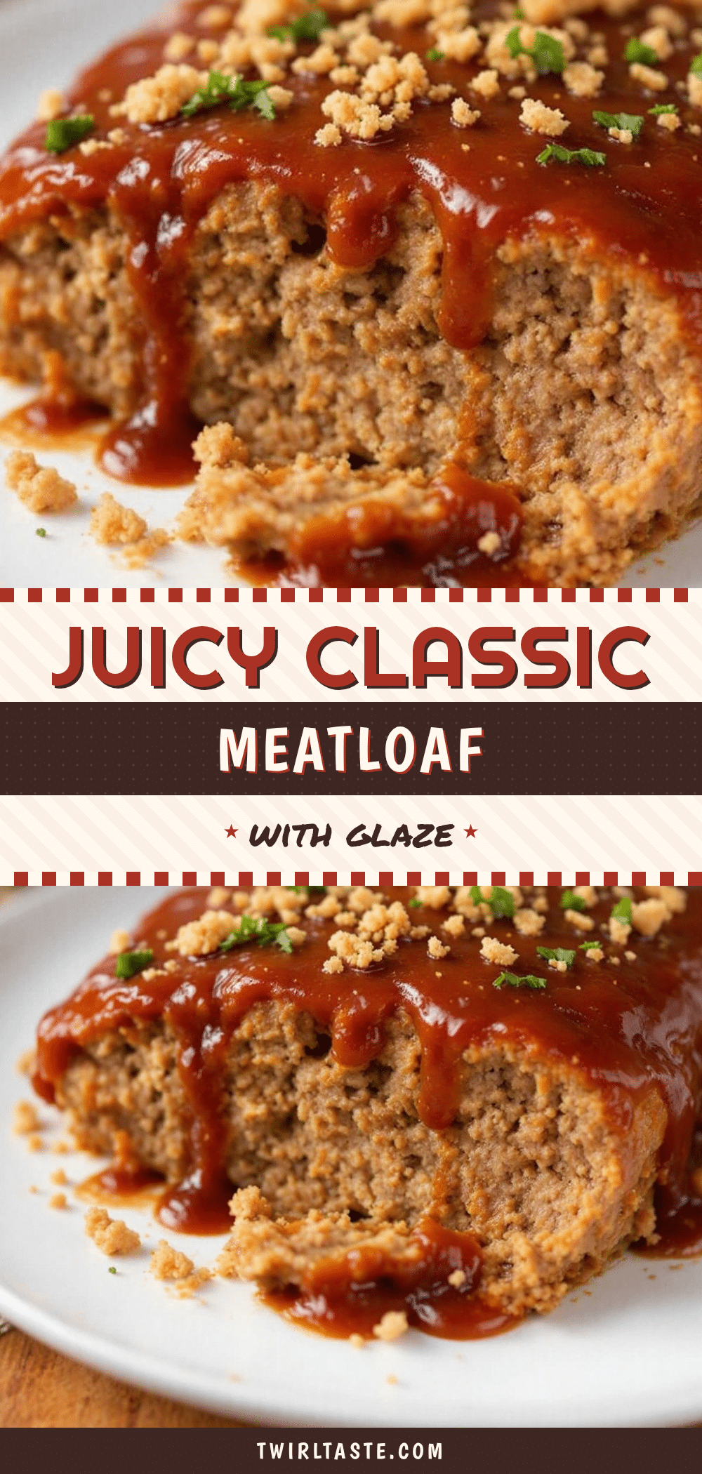 Classic Meatloaf with Brown Sugar Ketchup Glaze recipe