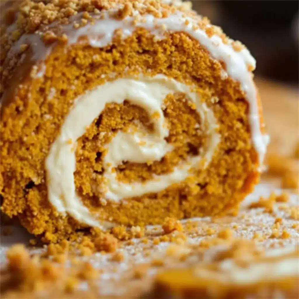classic pumpkin roll with cream cheese filling preparation steps