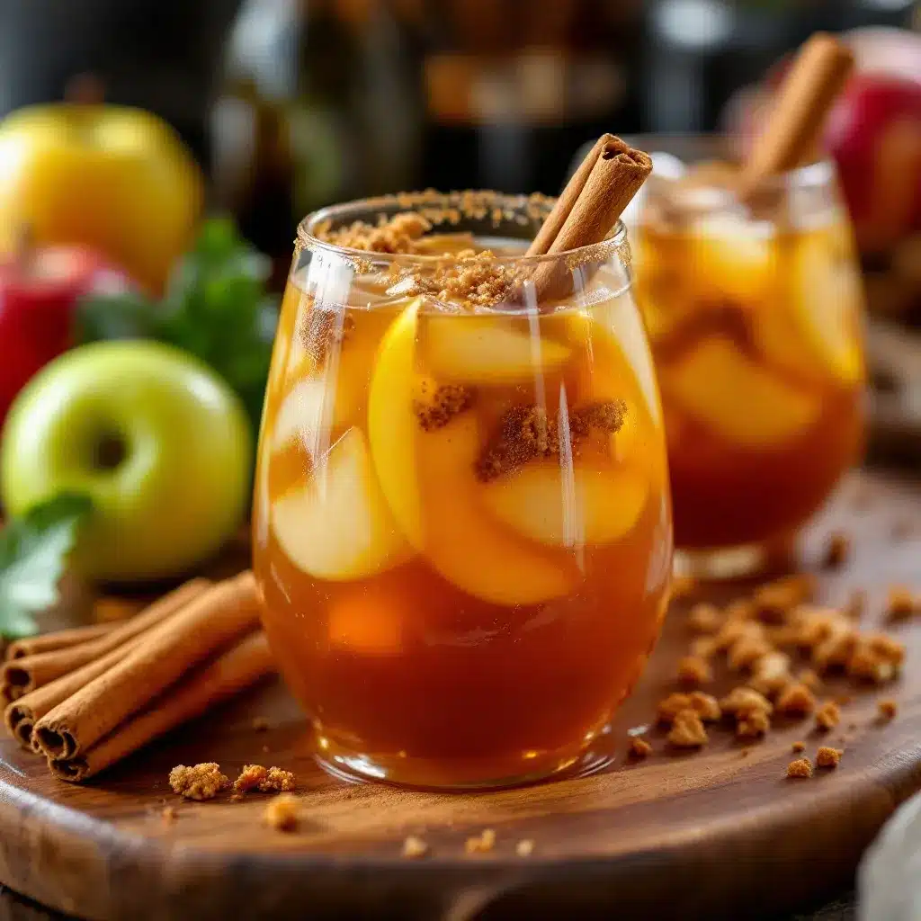cozy caramel apple sangria preparation steps