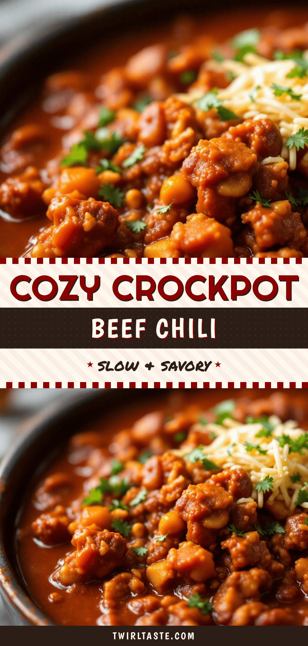 cozy crockpot beef chili recipe