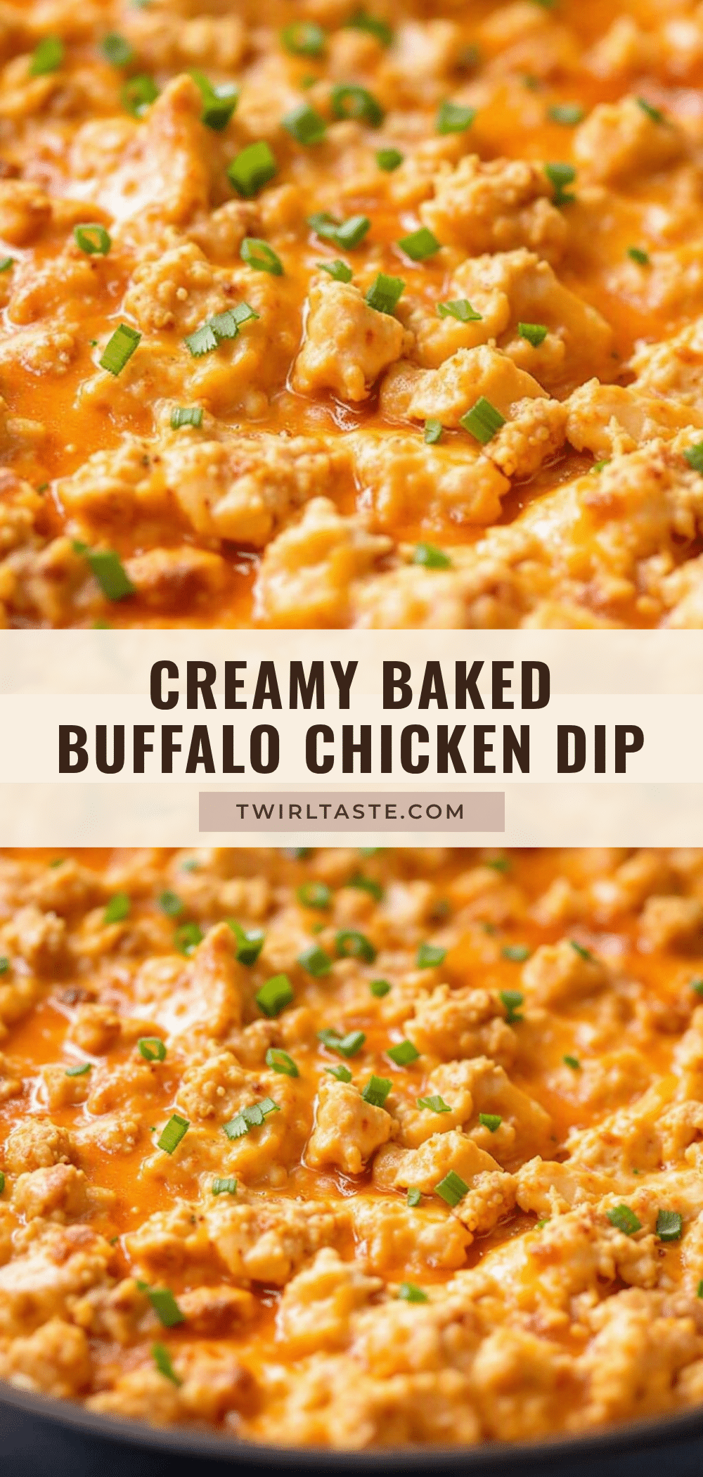 creamy baked buffalo chicken dip recipe