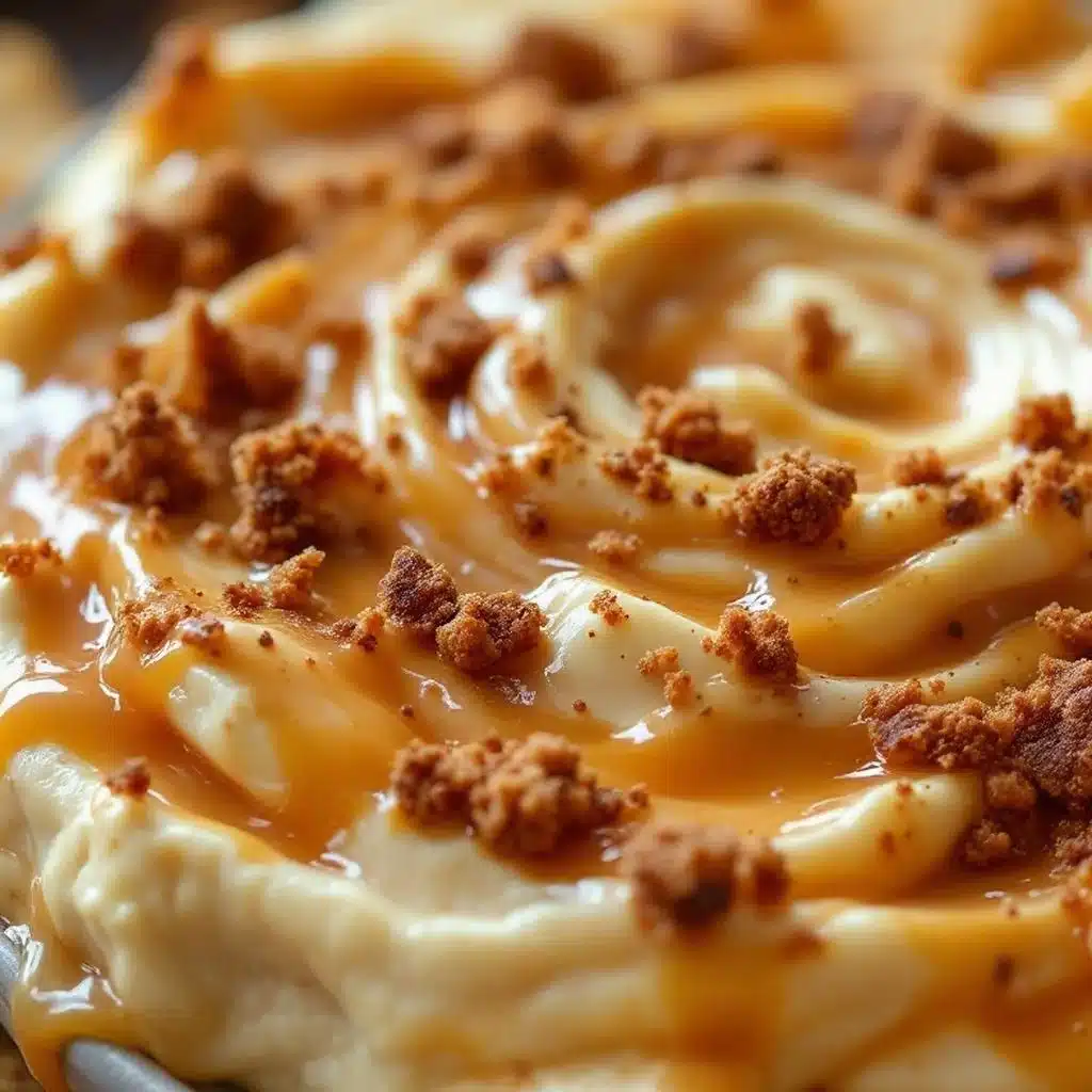 creamy caramel apple cheesecake dip - featured image