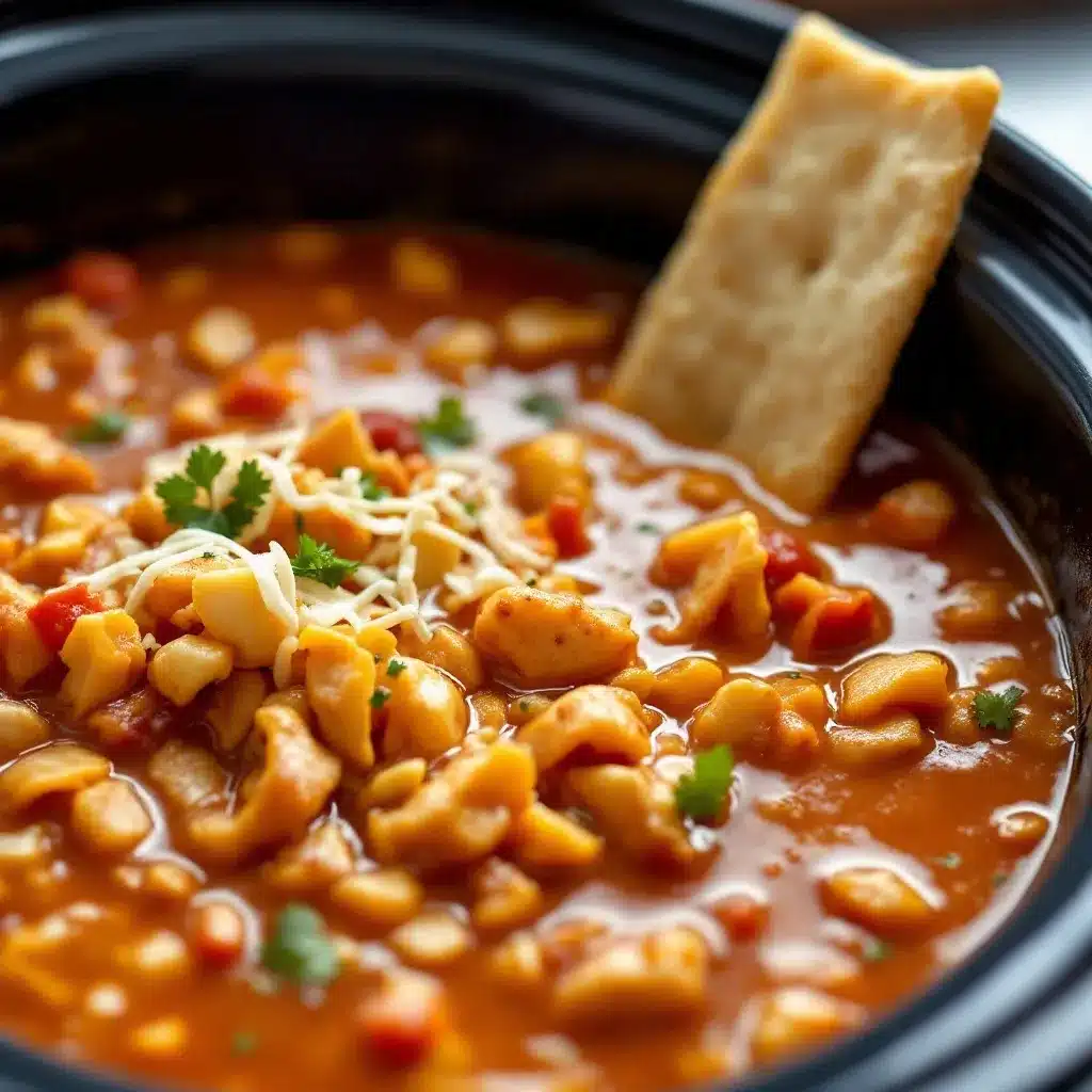 creamy crockpot chicken enchilada soup preparation steps