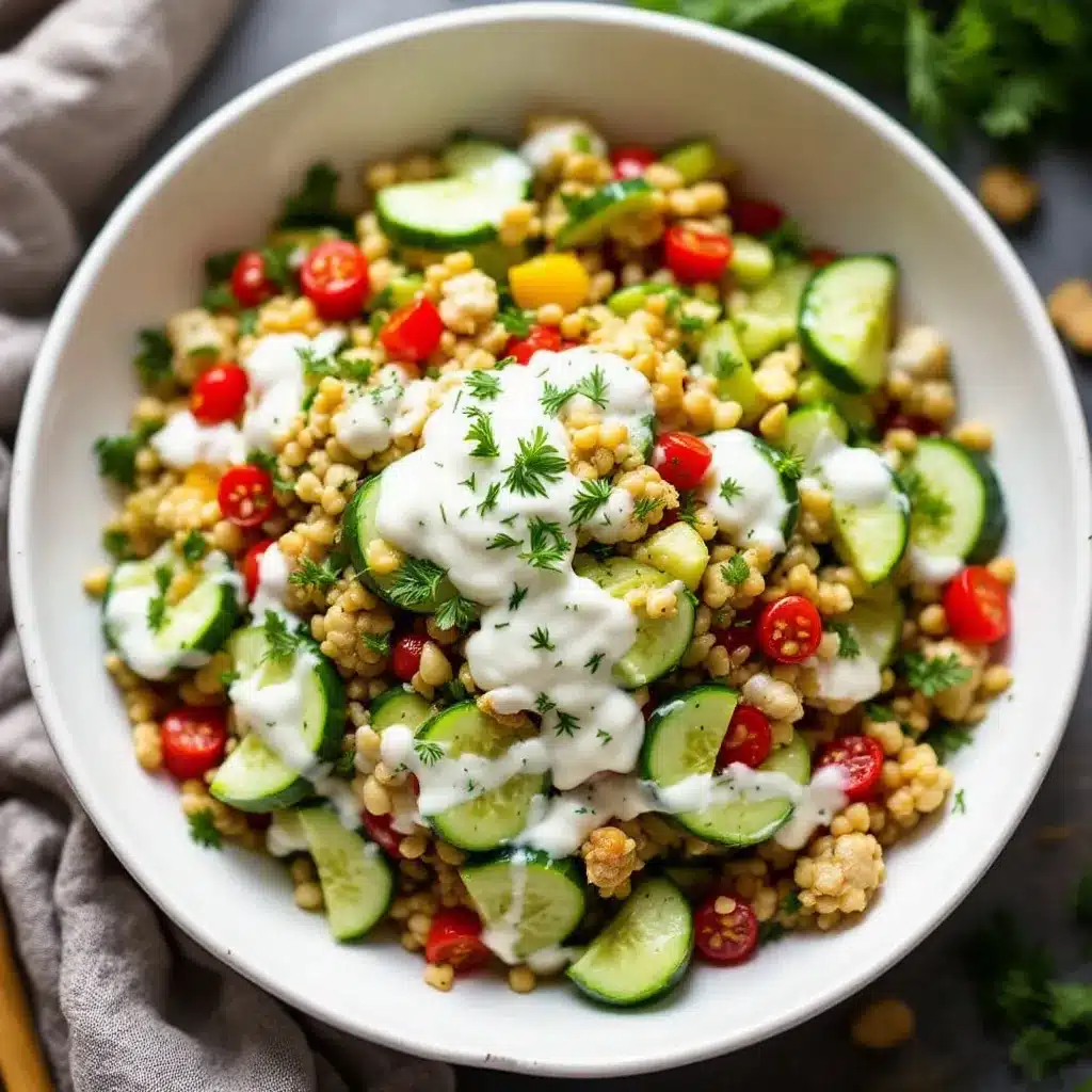 creamy cucumber salad with dill preparation steps