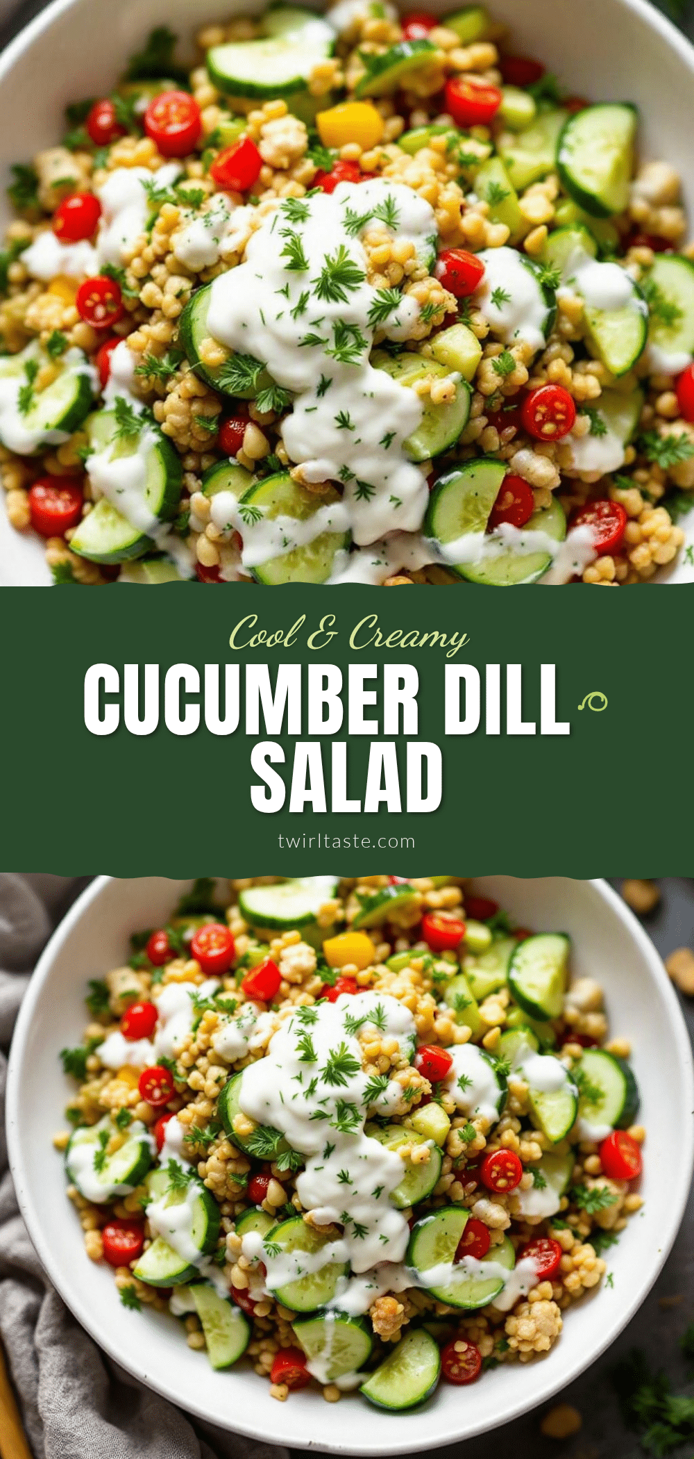 creamy cucumber salad with dill recipe