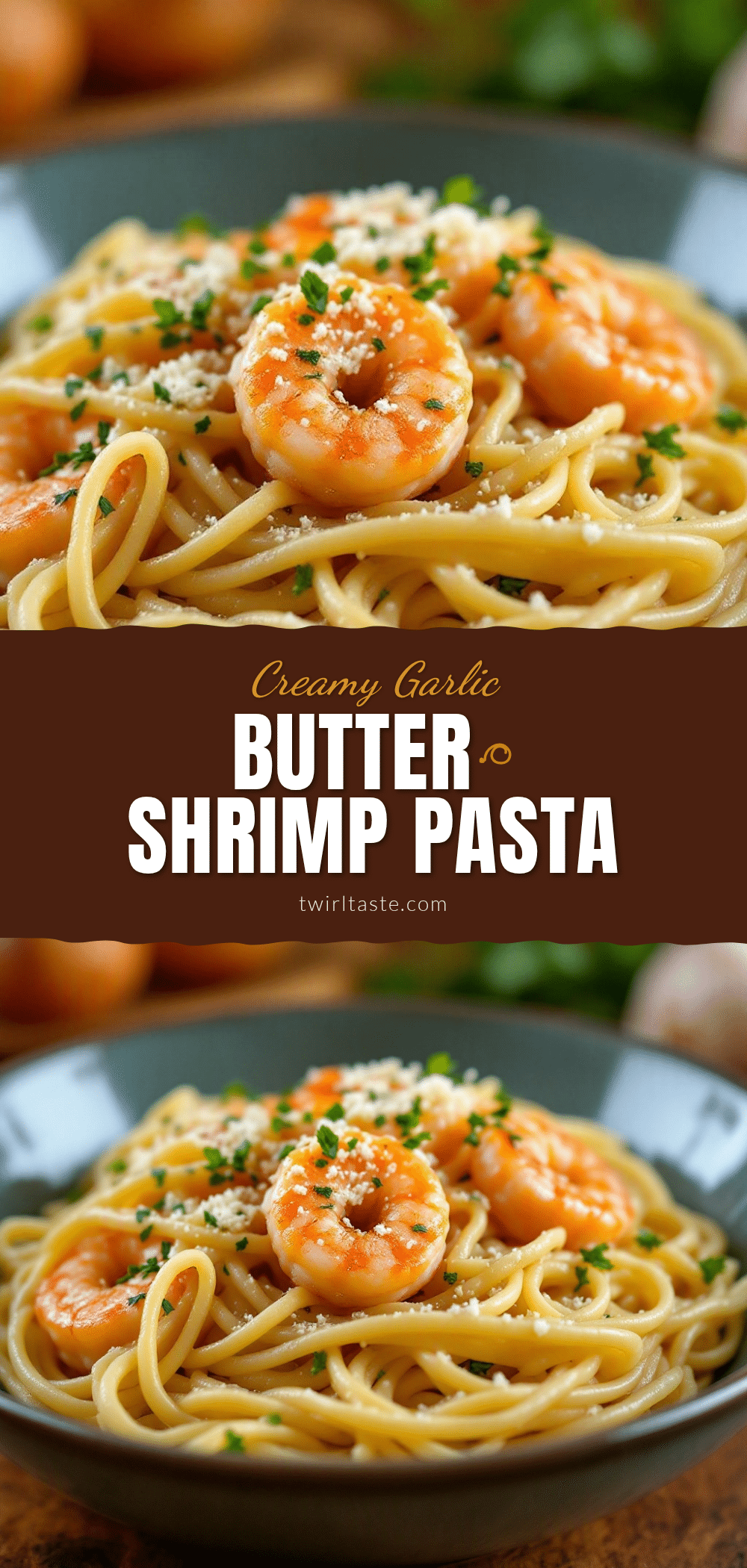 creamy garlic butter shrimp pasta recipe