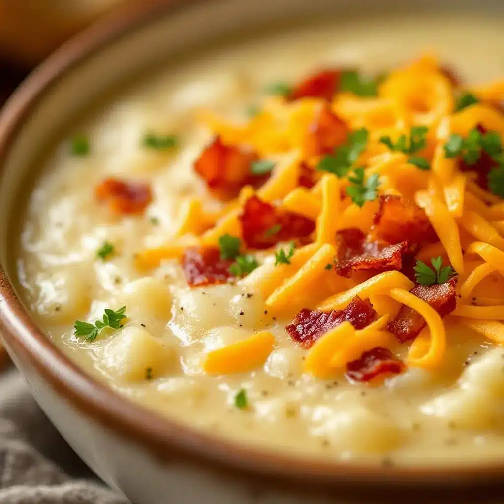creamy loaded baked potato soup - featured image