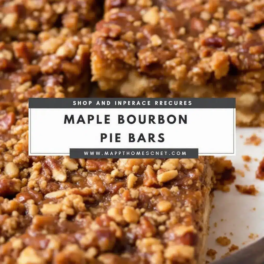 Creamy Maple Bourbon Pecan Pie Bars preparation steps