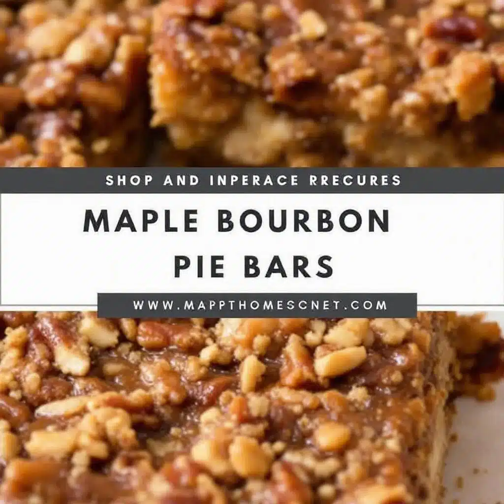 Creamy Maple Bourbon Pecan Pie Bars - featured image