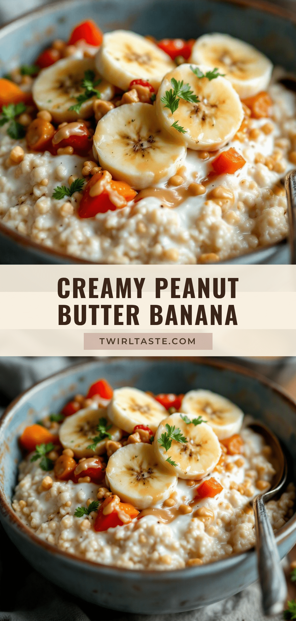 creamy peanut butter banana overnight oats recipe