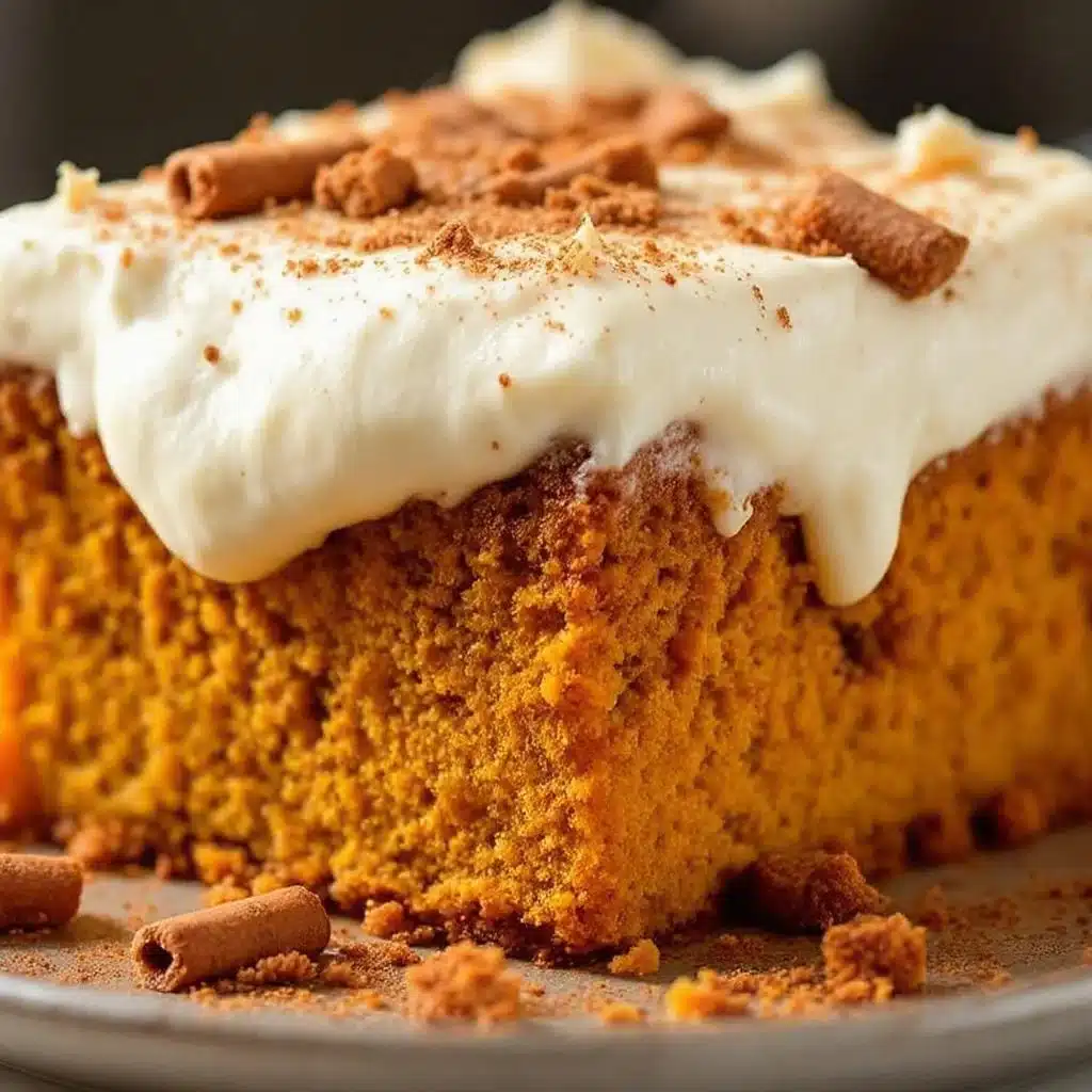 creamy pumpkin tres leches cake - featured image