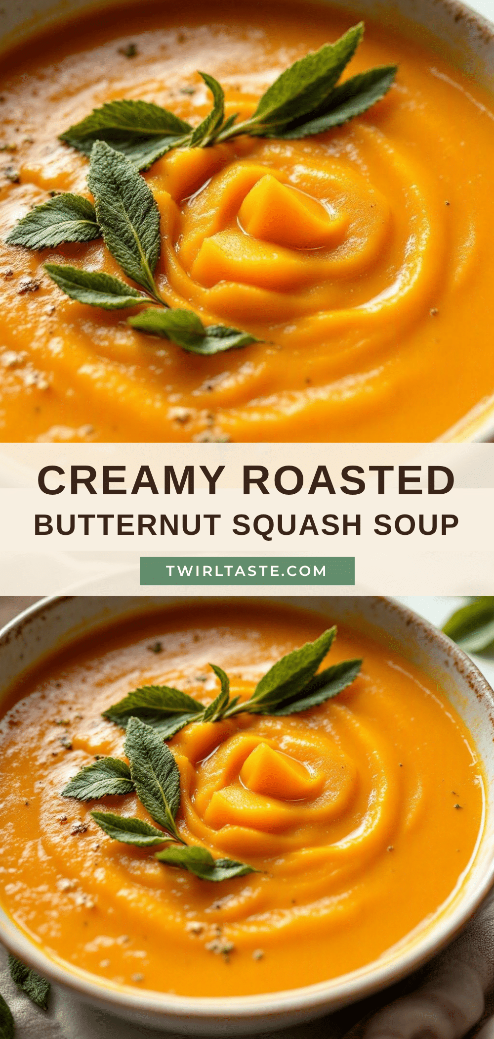 creamy roasted butternut squash soup recipe