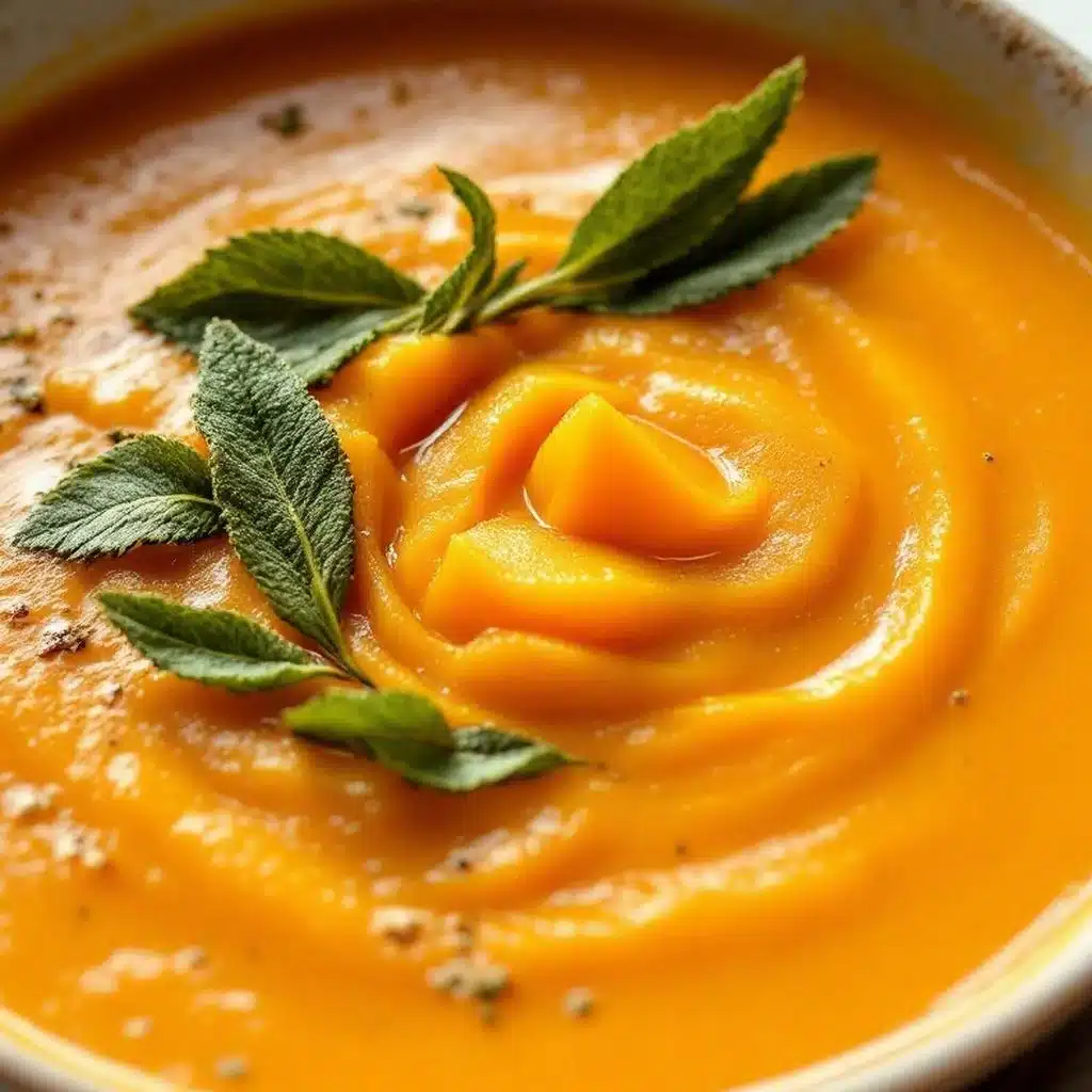 creamy roasted butternut squash soup - featured image