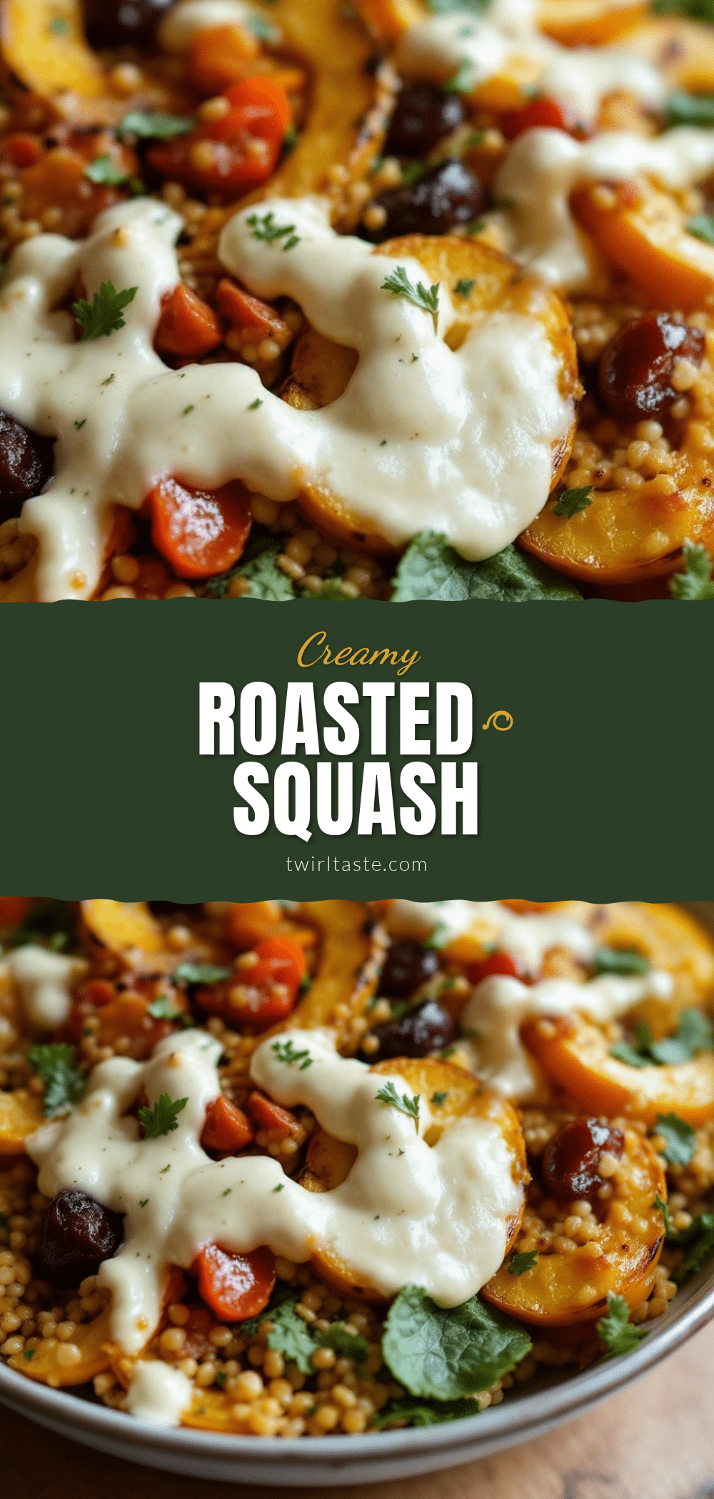 creamy roasted delicata squash with maple tahini recipe