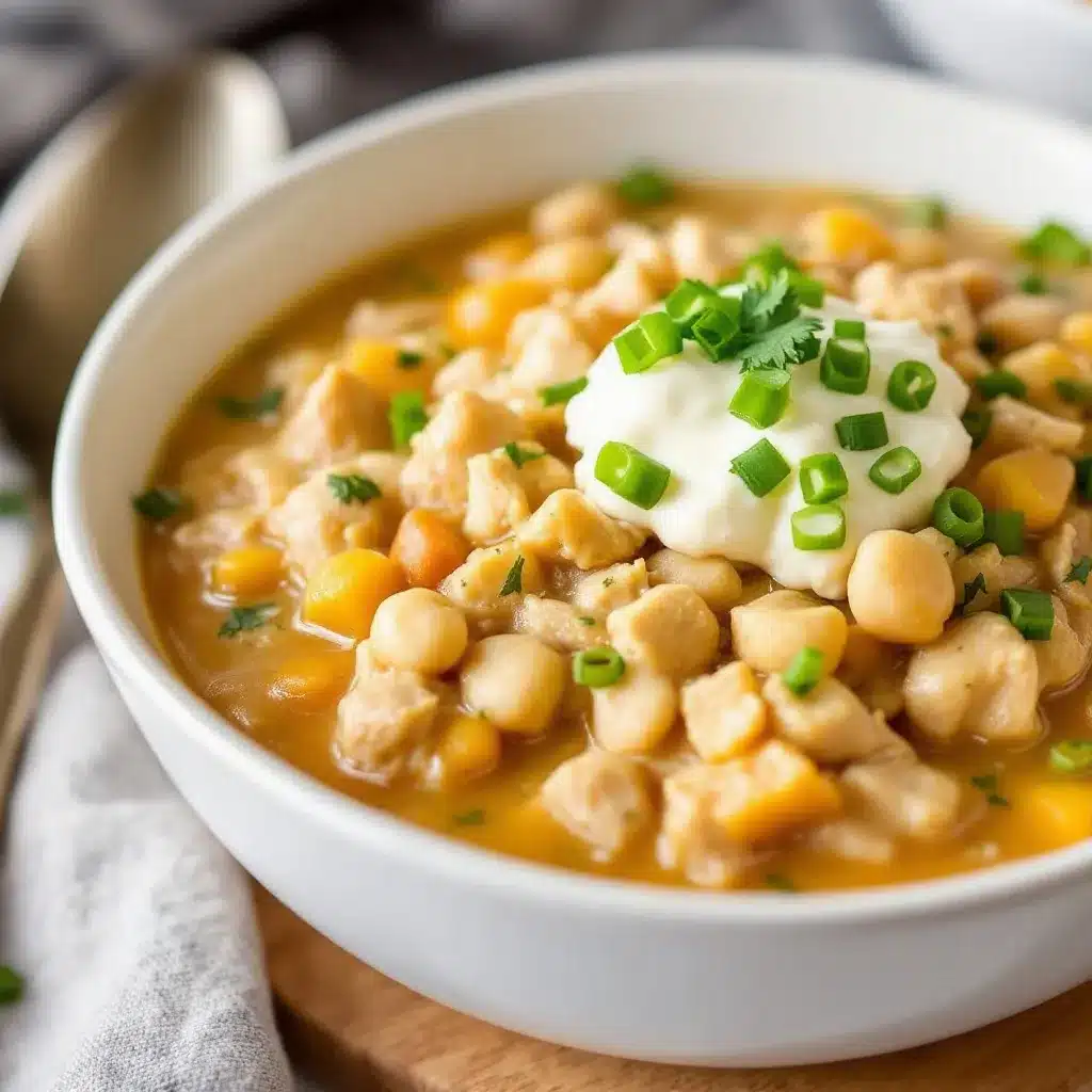 creamy slow cooker white chicken chili preparation steps