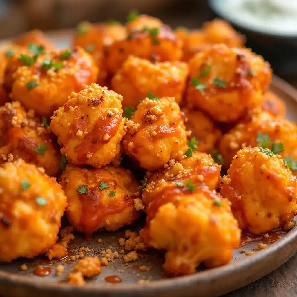 crispy baked buffalo cauliflower bites preparation steps